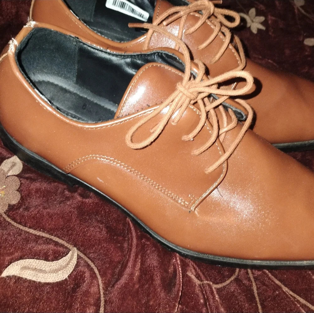 Joseph Abboud Tan Leather Oxfords
